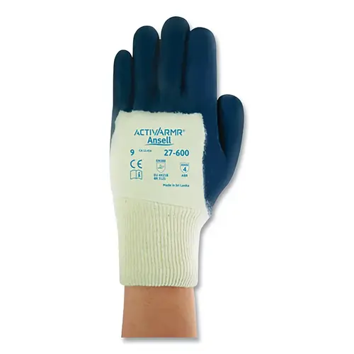 27-600 Nitrile Coated Gloves, Size 10, Blue 27-600 Nitrile Coated Gloves, Size 10, Blue