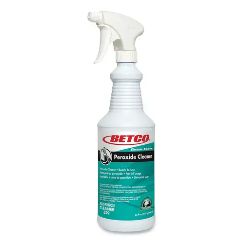 Green Earth RTU Peroxide Cleaner, 32 oz, Bottle, Fresh Mint Water White - pack of 12 Green Earth RTU Peroxide Cleaner, 32 oz, Bottle, Fresh Mint Water White - pack of 12