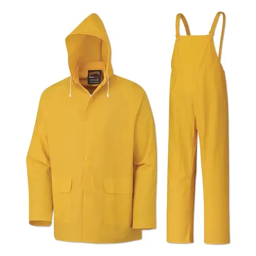 3-Piece Repel Rainwear, .35 mm, Yellow, 4X-Large 3-Piece Repel Rainwear, .35 mm, Yellow, 4X-Large