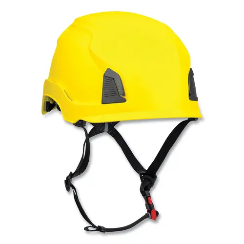 Traverse Industrial Climbing Helmet, HDPE, Non-Vented, Yellow Traverse Industrial Climbing Helmet, HDPE, Non-Vented, Yellow
