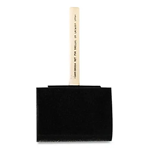 Acme Foam Paint Brushes, 4 in W, Foam, wood handle - pack of 12