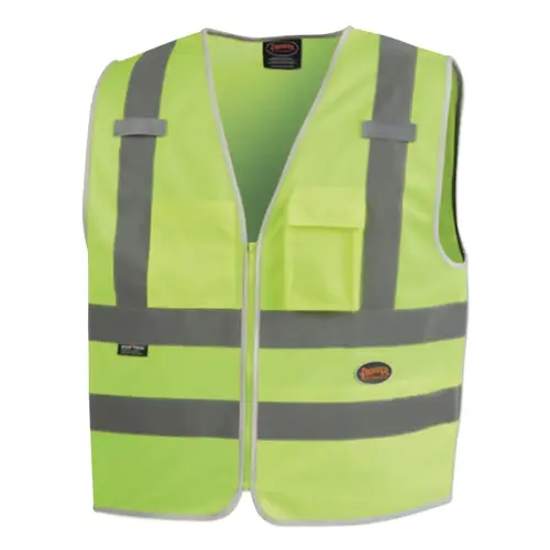 6855U/6856U Hi-Vis Multi-Pocket Safety Vest, Medium, Green 6855U/6856U Hi-Vis Multi-Pocket Safety Vest, Medium, Green