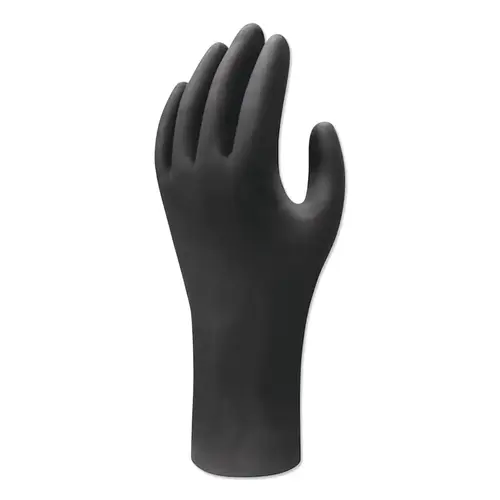 6112PF Biodegradable Nitrile Disposable Gloves, X-Small, Black, 4 mil - pack of 10 6112PF Biodegradable Nitrile Disposable Gloves, X-Small, Black, 4 mil - pack of 10