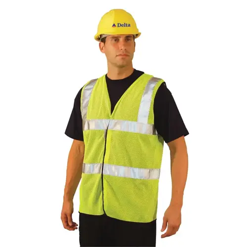 Class 2 Mesh Vests with 3M Scotchlite Reflective Tape, X-Large, Hi-Viz Yellow Class 2 Mesh Vests with 3M Scotchlite Reflective Tape, X-Large, Hi-Viz Yellow