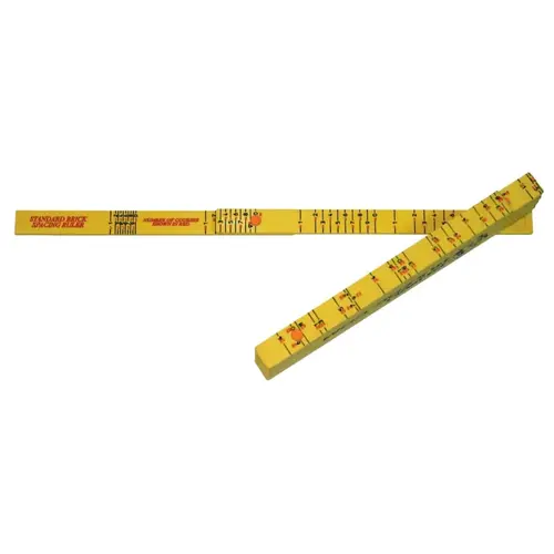 Rhino Folding Rulers, 6 ft, Fiberglass, Brick Spacing Rhino Folding Rulers, 6 ft, Fiberglass, Brick Spacing
