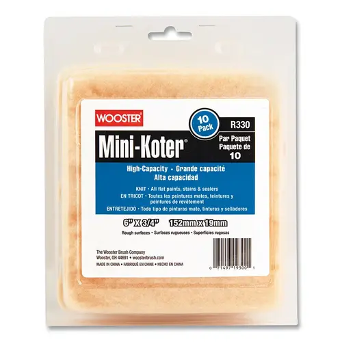 6" MINI-KOTER KNIT 3/4"10-PK MINI RLRS CASE=6 - pack of 6 6" MINI-KOTER KNIT 3/4"10-PK MINI RLRS CASE=6 - pack of 6
