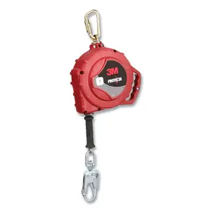 Protecta 3590042 Protecta  Self-Retracting Lifelines, 3590042, 85 ft, Swivel Snap Hook, Galvanized Steel Cable, Single Leg, 420 lb Red