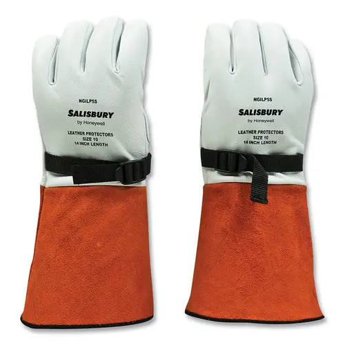 Next Generation Leather Protector Gloves, Goatskin/Cowhide, Size 10.5, Cream/Russet Pair