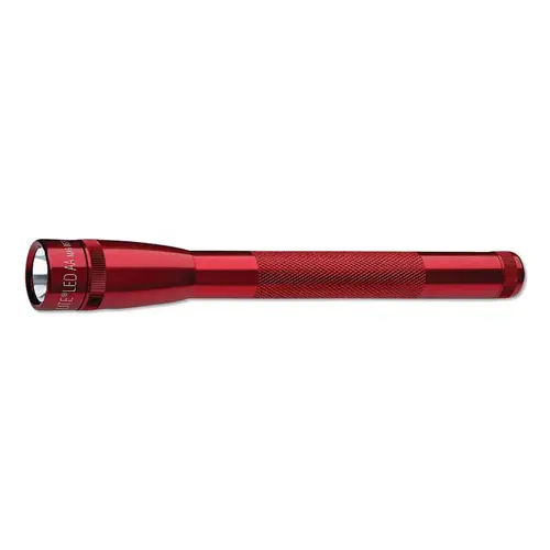 Mini Maglite  LED Flashlight, 2 AA, 69 Lumens, Red