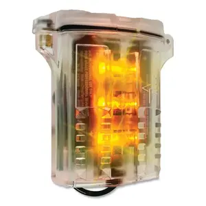 Bright Star, LLC 71010A Freakin' Beacon  Personal Safety Light, 2 AAA, Amber, Plastic Spring Clip