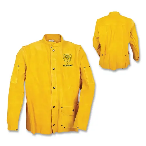 Cowhide Jacket, Outside Pocket, 30 in L, Brown, 3X-Large Cowhide Jacket, Outside Pocket, 30 in L, Brown, 3X-Large