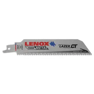 Lenox 20142236108RCT Lazer CT Reciprocating Saw Blades, 6 in x 1 in, 8 TPI, Metal