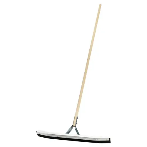 Non-Sparking Floor and Driveway Squeegee, Curved, 24 in, Black Rubber, Includes Steel Bracketed Handle Non-Sparking Floor and Driveway Squeegee, Curved, 24 in, Black Rubber, Includes Steel Bracketed Handle