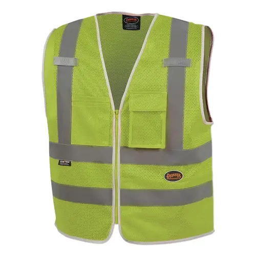 6853U/6854U Mesh Multi-Pocket Safety Vest, 5X-Large, Green 6853U/6854U Mesh Multi-Pocket Safety Vest, 5X-Large, Green