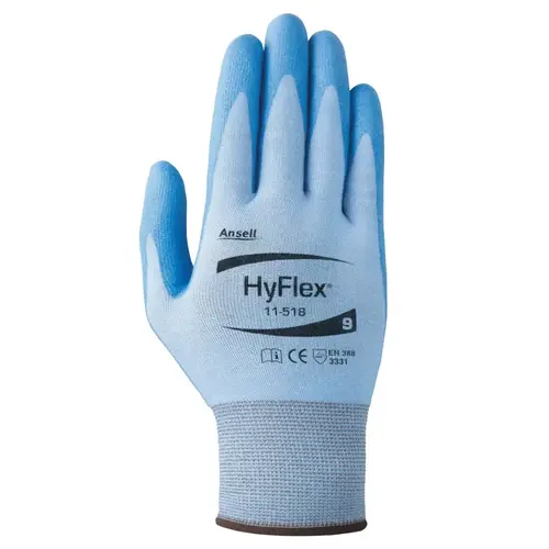 11-518 Polyurethane Palm Coated Gloves, Size 11, Blue/Gray - 2 per pack x12 packs