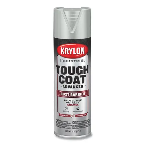 Tough Coat Advanced with Rust Barrier Technology Spray Paint, 15 oz, Aluminum Metallic, Metallic - pack of 6 Tough Coat Advanced with Rust Barrier Technology Spray Paint, 15 oz, Aluminum Metallic, Metallic - pack of 6