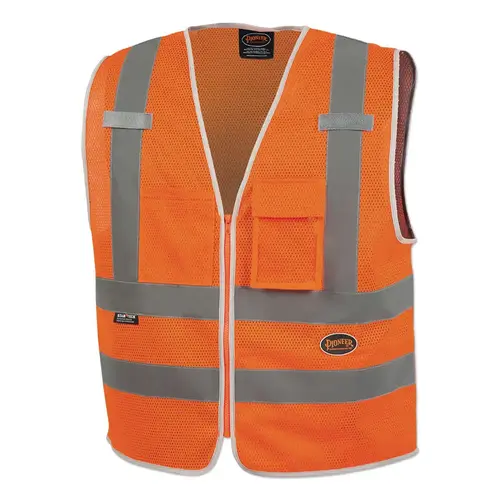 6853U/6854U Mesh Multi-Pocket Safety Vest, X-Large, Orange 6853U/6854U Mesh Multi-Pocket Safety Vest, X-Large, Orange