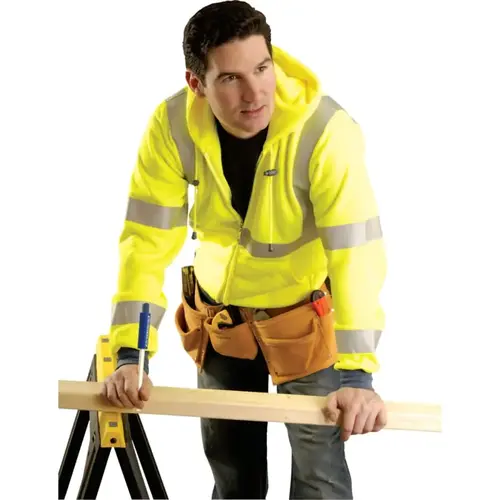 2X OCCULUX HOOD SWEATSHIRT: YELLOW 2X OCCULUX HOOD SWEATSHIRT: YELLOW