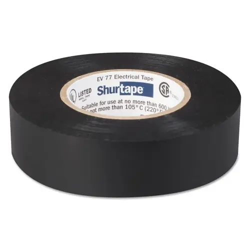 EV 77 Professional Grade Electrical Tapes, 66 ft x 3/4 in, Black, 100/case - pack of 100 EV 77 Professional Grade Electrical Tapes, 66 ft x 3/4 in, Black, 100/case - pack of 100