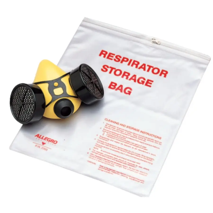 Allegro Industries Inc Respirator Storage Bag For Half/Full Mask Clear 2000