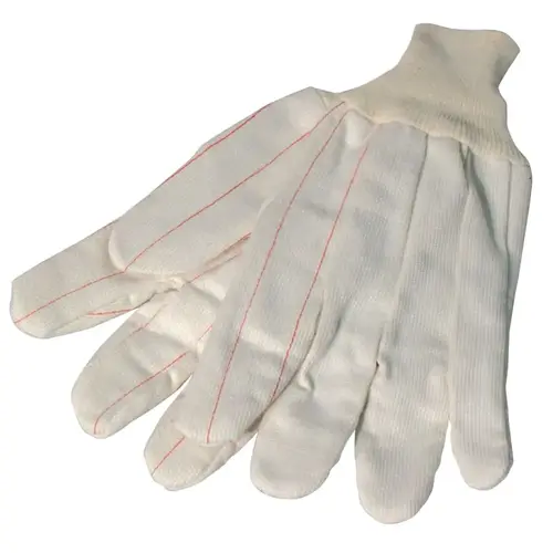 Cotton/Polyester Corded Double-Palm with Nap-In Finish Gloves, Knit Wrist, Natural, Large - 2 per pack x12 packs Cotton/Polyester Corded Double-Palm with Nap-In Finish Gloves, Knit Wrist, Natural, Large - 2 per pack x12 packs