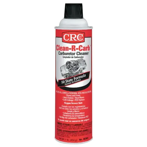 Clean-R-Carb Carburetor Cleaner, 16 oz, Aerosol Can, Solvent Scent Clear - pack of 12 Clean-R-Carb Carburetor Cleaner, 16 oz, Aerosol Can, Solvent Scent Clear - pack of 12