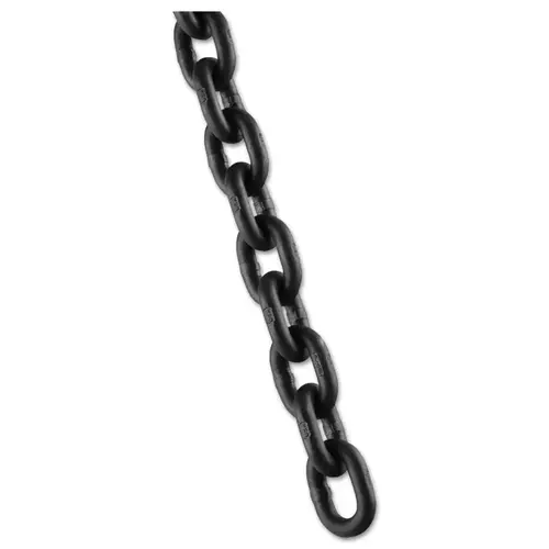 Grade 100 Alloy Chains, Size 3/8 in, 500 ft, 8800 lb Limit, Black Grade 100 Alloy Chains, Size 3/8 in, 500 ft, 8800 lb Limit, Black