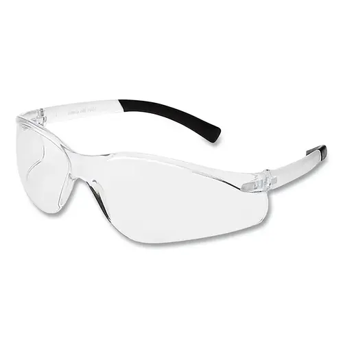 X330 Series Protective Eyewear Safety Glasses, Clear Lens, Polycarbonate, Clear Frame, Hard Coat - pack of 12