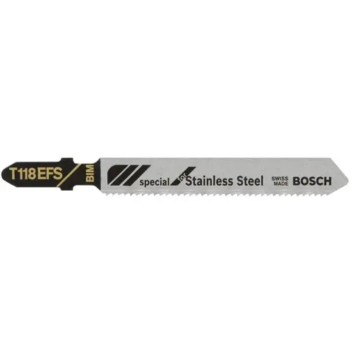 Bi-Metal Jigsaw Blades, 3 1/4 in, 18 TPI - pack of 5 Bi-Metal Jigsaw Blades, 3 1/4 in, 18 TPI - pack of 5