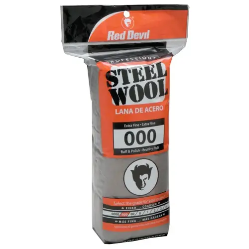 Steel Wool, Extra Fine, #000 - pack of 16