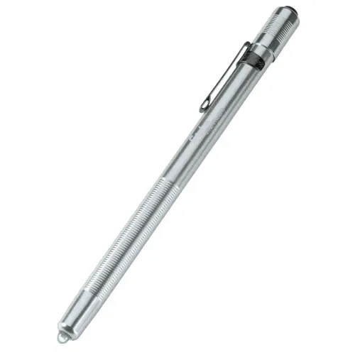 Stylus  Flashlight, 3 AAAA, 11 lumens, Silver