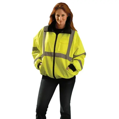 Economy Bomber Jackets, 3X-Large, Yellow Economy Bomber Jackets, 3X-Large, Yellow