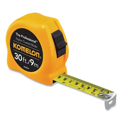 Professional Series Power Tape, 30 ft, 1 in, Inch/Metric, Nylon Coated, Yellow Professional Series Power Tape, 30 ft, 1 in, Inch/Metric, Nylon Coated, Yellow