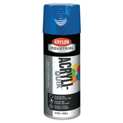 Interior/Exterior Industrial Maintenance Paint, 12 oz Aerosol Can, True Blue - pack of 6 Interior/Exterior Industrial Maintenance Paint, 12 oz Aerosol Can, True Blue - pack of 6