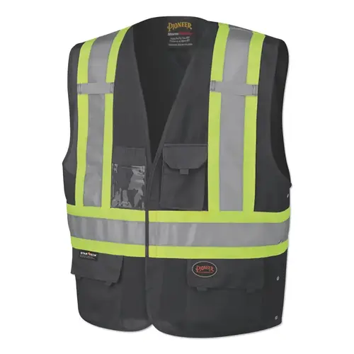 135AU Safety Vest, 4/5XL, Black
