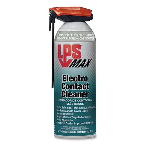 MAX Electro Contact Cleaner, 14 oz, Spray Can, Ether Dark Gray; Black - pack of 12 MAX Electro Contact Cleaner, 14 oz, Spray Can, Ether Dark Gray; Black - pack of 12