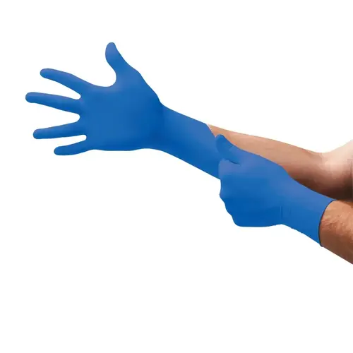 Ultraform Disposable Gloves, Nitrile, Finger - 8 mm; Palm - 6 mm, Small, Blue - pack of 3000 Ultraform Disposable Gloves, Nitrile, Finger - 8 mm; Palm - 6 mm, Small, Blue - pack of 3000