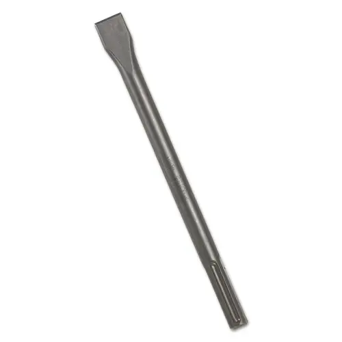 Hex Drive Hammer Steels, 3/4 in x 18 in, Flat Chisel