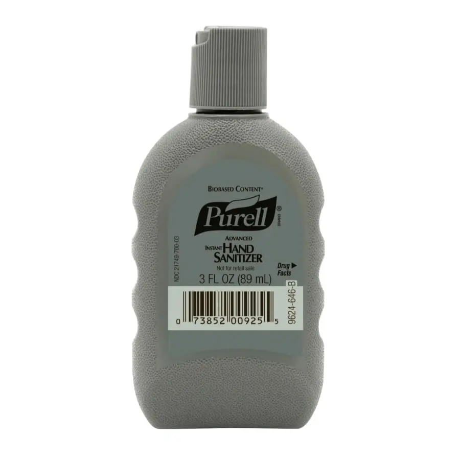 PURELL Advanced Hand Sanitizer Biobased Gel 3 fl oz Alcohol Odor FST Rugged Portable Bottle Clear - pack of 24 962424 PURELL Advanced Hand Sanitizer Biobased Gel 3 fl oz Alcohol Odor FST Rugged Portable Bottle Clear - pack of 24 962424