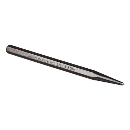 Center Punches - Full Finish, 4 in, 3/32 in tip, Alloy Steel Center Punches - Full Finish, 4 in, 3/32 in tip, Alloy Steel