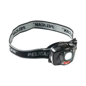 Pelican 0272000101110 Headlamps, 3 Batteries, AAA, 12 lm (Low), 200 lm (High), Black - pack of 6