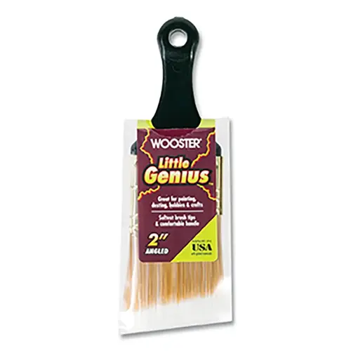 Little Genius  Paint Brushes, 2 in W, Synthetic blend, plastic handle - pack of 25