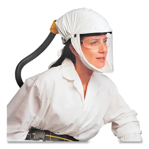 Primair 100 Series PAPR Accessories and Replacement Part, Loose Fitting Facepiece Assembly, Tychem, Medium White Primair 100 Series PAPR Accessories and Replacement Part, Loose Fitting Facepiece Assembly, Tychem, Medium White