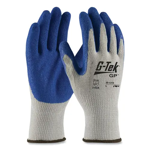 Economy Weight Seamless Knit Polyester Gloves, Medium, Blue/Gray - 2 per pack x12 packs Economy Weight Seamless Knit Polyester Gloves, Medium, Blue/Gray - 2 per pack x12 packs