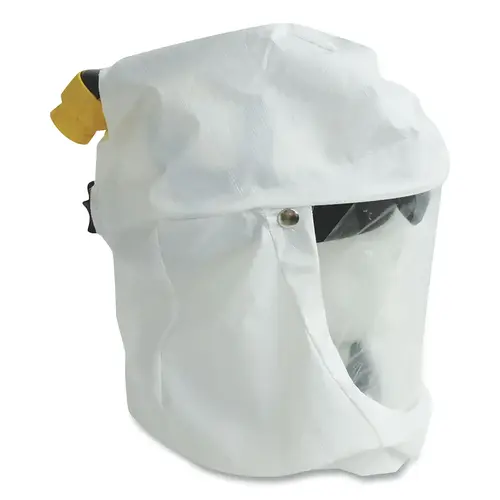 Primair 100 Series PAPR Accessories and Replacement Part, Hood Assembly with Collar, Tychem, Universal, White Primair 100 Series PAPR Accessories and Replacement Part, Hood Assembly with Collar, Tychem, Universal, White