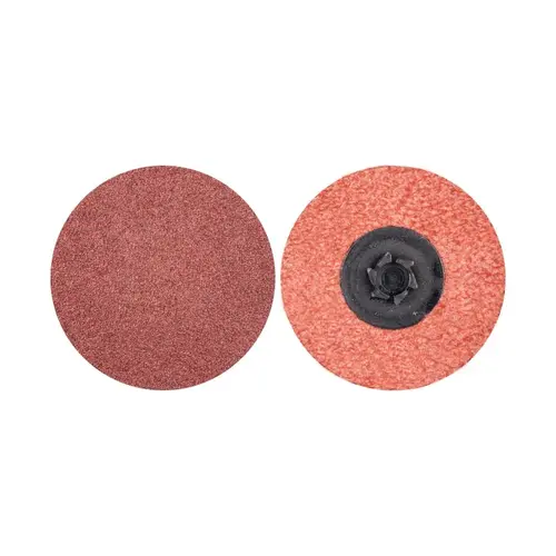 Quick-Change Discs, Aluminum Oxide, 2 in Dia, 120 Grit - pack of 100