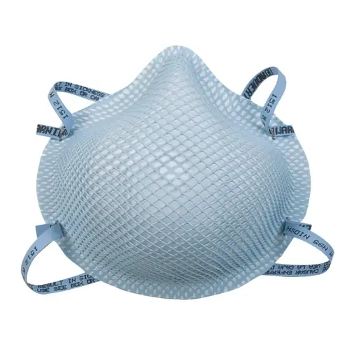 1500 Series N95 Healthcare Particulate Respirators and Surgical Mask, Large Blue/Tan - pack of 20