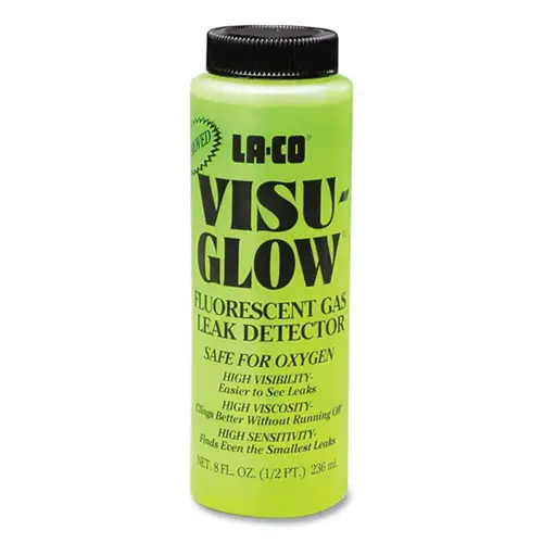 Visu-Glow Leak Detectors, 8 oz Fluorescent Blue Green Visu-Glow Leak Detectors, 8 oz Fluorescent Blue Green