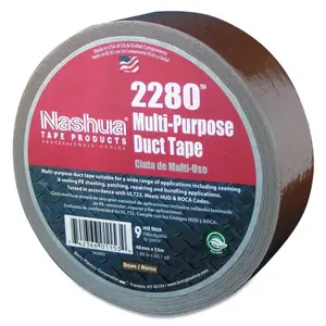 Nashua 1086895 2280 General Purpose Duct Tapes, Brown, 55m x 48mm x 9 mil - pack of 24