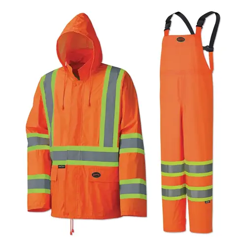 5598U/5599U 2-Piece Hi-Vis Lightweight Waterproof Suit, 0.35 mm, Hi-Vis Orange, 3XL 5598U/5599U 2-Piece Hi-Vis Lightweight Waterproof Suit, 0.35 mm, Hi-Vis Orange, 3XL